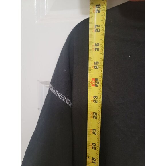 Boohoo Men's Athletics Black Front Embroidery T-Shirt Size 10 - Picture 4 of 8